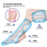 Vayu Leg Air Compression Massager Heated for Foot and Calf Thigh Circulation with Handheld Controller 2 Modes 3 Intensities