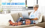 Vayu Leg Air Compression Massager Heated for Foot and Calf Thigh Circulation with Handheld Controller 2 Modes 3 Intensities