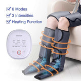 Vayu Leg Air Compression Massager Heated for Foot and Calf Thigh Circulation with Handheld Controller 2 Modes 3 Intensities