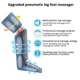 Vayu Leg Air Compression Massager Heated for Foot and Calf Thigh Circulation with Handheld Controller 2 Modes 3 Intensities