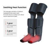 Vayu Leg Air Compression Massager Heated for Foot and Calf Thigh Circulation with Handheld Controller 2 Modes 3 Intensities