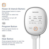 Vayu Leg Air Compression Massager Heated for Foot and Calf Thigh Circulation with Handheld Controller 2 Modes 3 Intensities