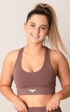 Vayu Affirm,Mid Seamless SPORTS BRA single - GRAY  | PINK  | COFFEE BROWN