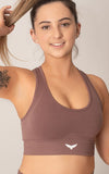 Vayu Affirm,Mid Seamless SPORTS BRA single - GRAY  | PINK  | COFFEE BROWN