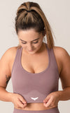 Vayu Affirm,Mid Seamless SPORTS BRA single - GRAY  | PINK  | COFFEE BROWN