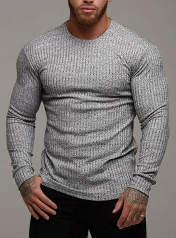 Vayu mens Slimfit Longsleeve Longline T-shirt with curved Hem in Beige & Black