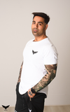 VAYU DESIGN Premium longline curved hem T-Shirt